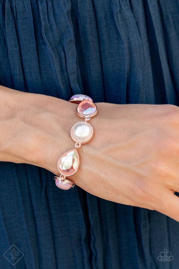 Paparazzi - Nostalgically Nautical - Rose Gold Bracelet