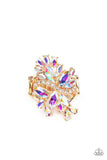 Paparazzi - Flauntable Flare - Gold Iridescent Ring