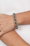 Paparazzi - Prismatic Palace - Silver Stretch Bracelet