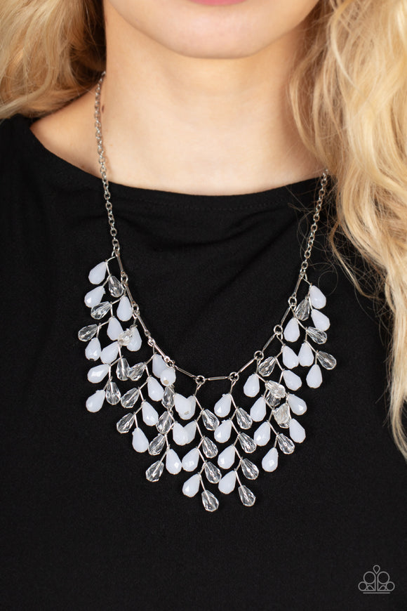 Paparazzi - Garden Fairytale - White Necklace