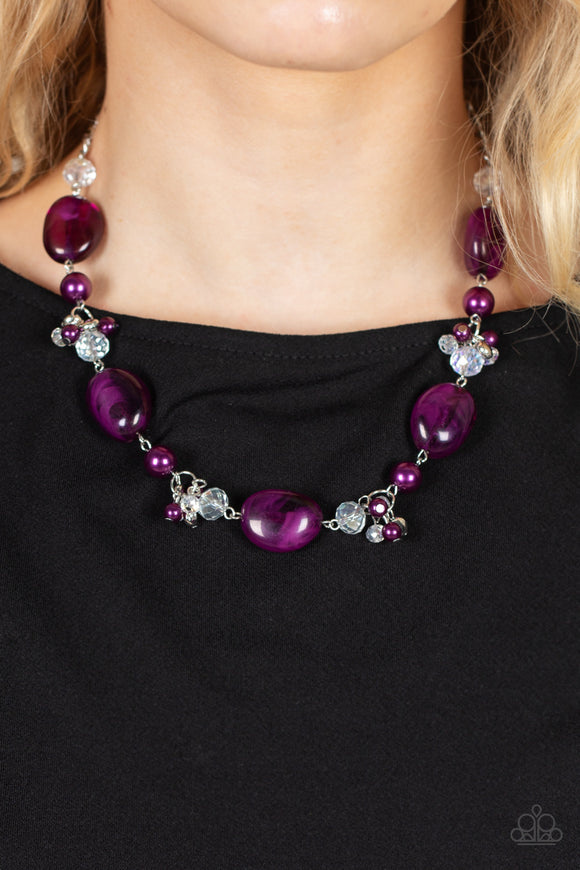 Purple - The Top TENACIOUS - Purple Necklace