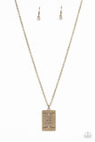 Paparazzi - All About Trust - Brass Necklace