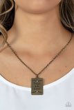 Paparazzi - All About Trust - Brass Necklace