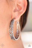 Paparazzi - Garden for Two - Silver Hoop Earrings