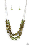 Paparazzi - Pina Colada Paradise - Green Necklace