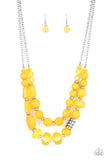 Paparazzi - Pina Colada Paradise - Yellow Necklace