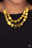 Paparazzi - Pina Colada Paradise - Yellow Necklace