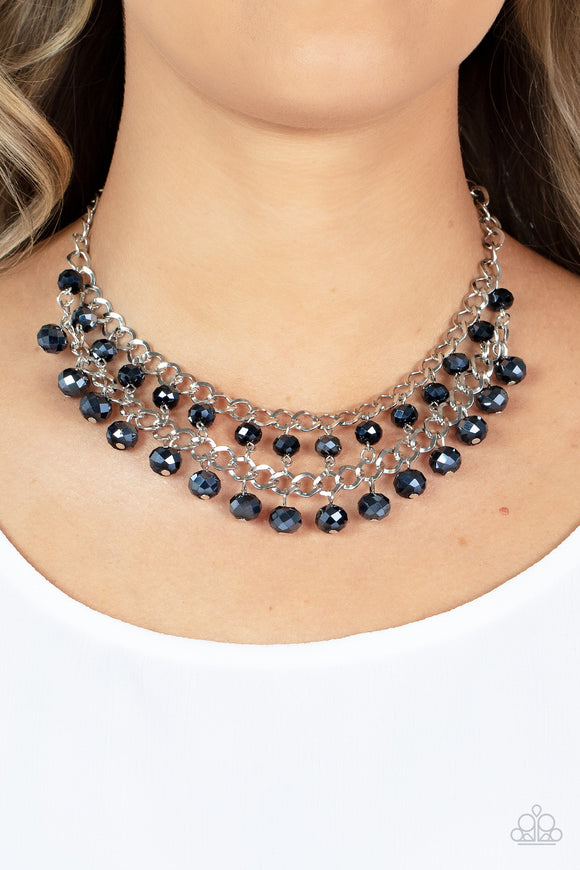 Paparazzi - Urban Palace - Blue Necklace
