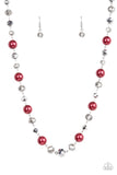 Paparazzi - Decked Out Dazzle - Red Necklace