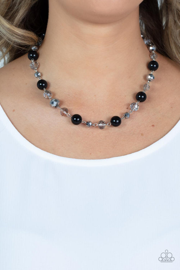 Paparazzi - Decked Out Dazzle - Black Necklace