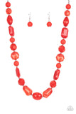 Paparazzi - Here Today, GONDOLA Tomorrow - Red Necklace