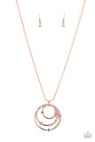 Paparazzi - Ecliptic Elegance - Copper Necklace