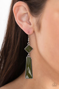 Paparazzi - Hollywood Harmony - Green Earrings