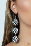 Paparazzi - Laguna Lanterns - Black Earrings