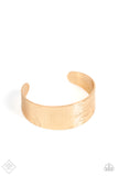 Paparazzi - Coolly Curved - Gold Cuff Bracelet