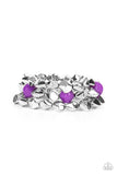 Paparazzi - A Perfect TENACIOUS - Purple Stretch Bracelet