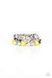 Paparazzi - A Perfect TENACIOUS - Yellow Bracelet