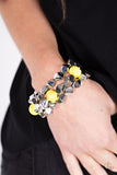 Paparazzi - A Perfect TENACIOUS - Yellow Bracelet