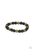 Paparazzi - Molten Mogul - Green Urban Bracelet