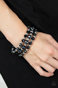 Paparazzi - Eiffel Tower Tryst - Blue Stretch Bracelet