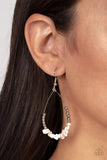 Paparazzi - Come Out of Your SHALE - White Earrings