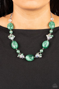 Paparazzi - The Top TENACIOUS - Green Necklace