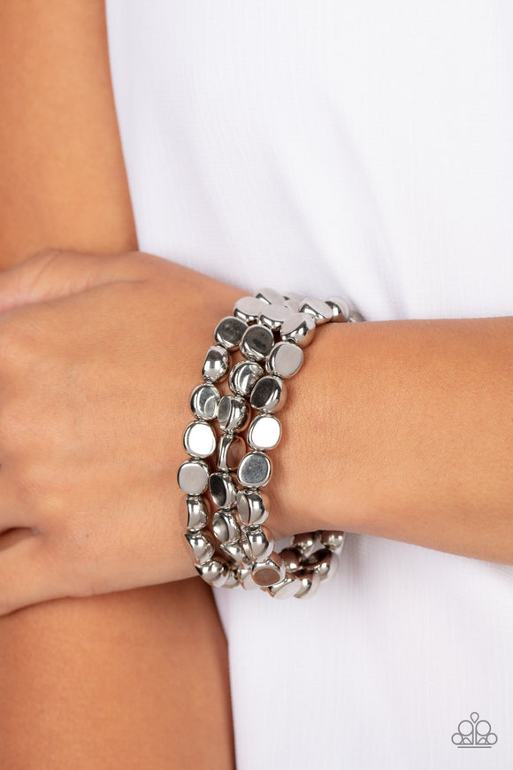 Paparazzi - HAUTE Stone - Silver Bracelets