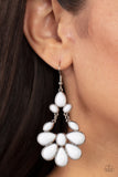 Paparazzi - Colorfully Canopy - White Earrings