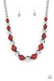 Paparazzi - Stone Age Adventurer - Red Stone Necklace