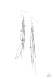 Paparazzi - Cosmic Cascade - Silver Earrings