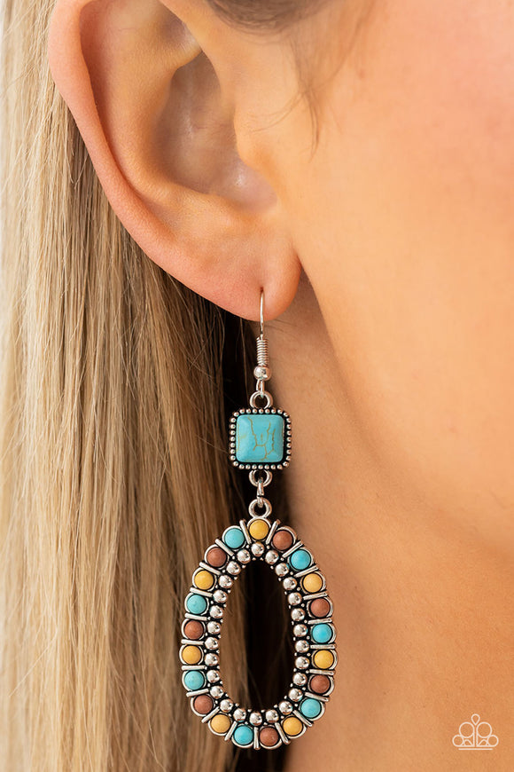 Paparazzi - Napa Valley Luxe - Multicolored Earrings