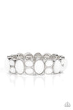 Paparazzi - Tic Tac Dance - White Stretch Bracelet