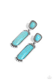 Paparazzi - Southern Charm - Turquoise Earrings