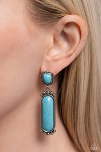 Paparazzi - Southern Charm - Turquoise Earrings