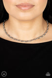 Paparazzi - Urban Underdog - Silver Choker Necklace