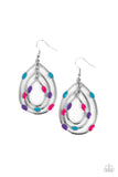 Paparazzi - Rippling Rapport - Multicolored Earrings