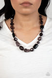 Paparazzi - Here Today, GONDOLA Tomorrow - Black Necklace