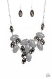 Paparazzi - Date Night Nouveau - Silver Necklace