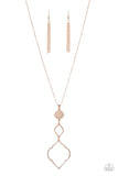 Paparazzi - Marrakesh Mystery - Rose Gold Long Necklace