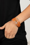 Paparazzi - Suburban Outing - Orange Bracelet