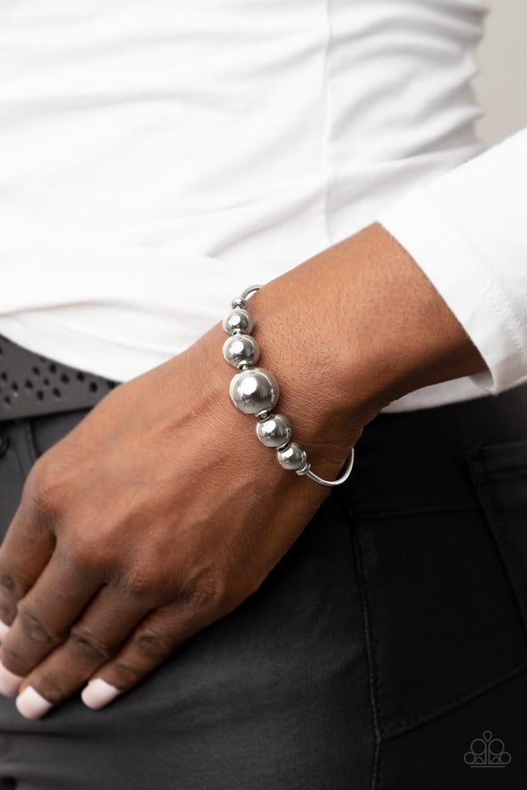 Paparazzi - Bead Creed - Silver Cuff Bracelet