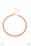 Paparazzi - Glitzy Gusto - Copper Choker Necklace