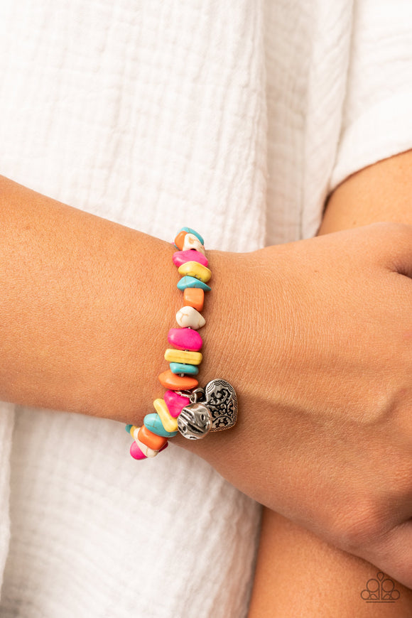 Paparazzi - Love You to Pieces - Multicolored Bracelet