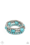 Paparazzi - Take By SANDSTORM - Blue Stretch Bracelet