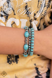 Paparazzi - Take By SANDSTORM - Blue Stretch Bracelet