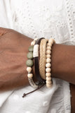 Paparazzi - DRIFTER Away - Green Bracelet