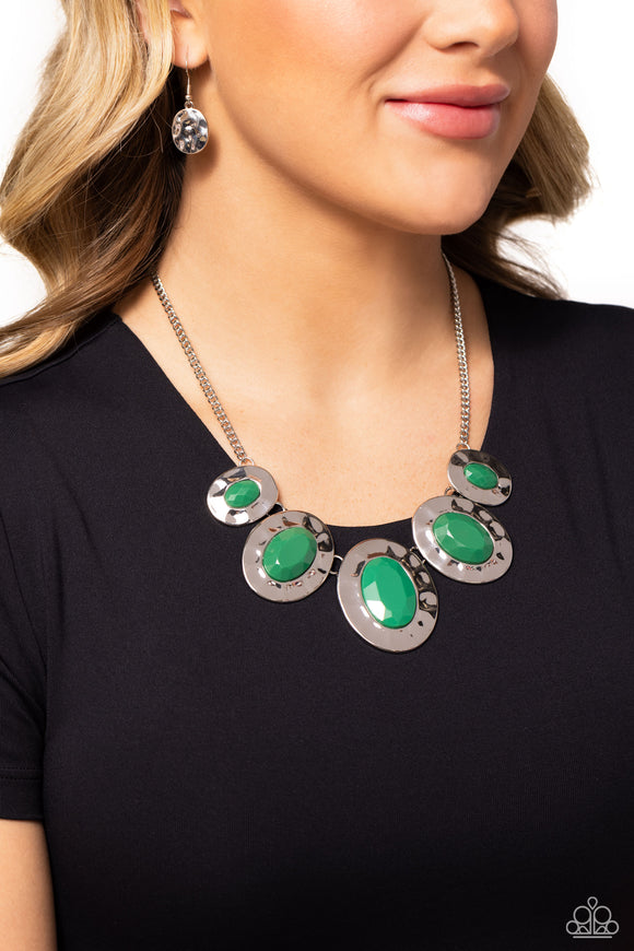 Paparazzi - Rivera Rendezvous - Green Necklace