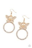 Paparazzi - Paradise Found - Gold Earrings