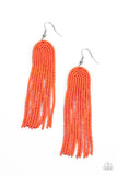 Paparazzi - Right as RAINBOW - Orange Earrings