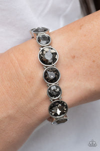 Paparazzi - Twinkling Tease - Silver Stretch Bracelet